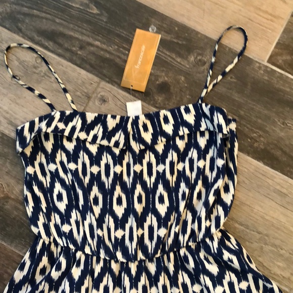 NWT blue and cream Francescas dress - Picture 2 of 6